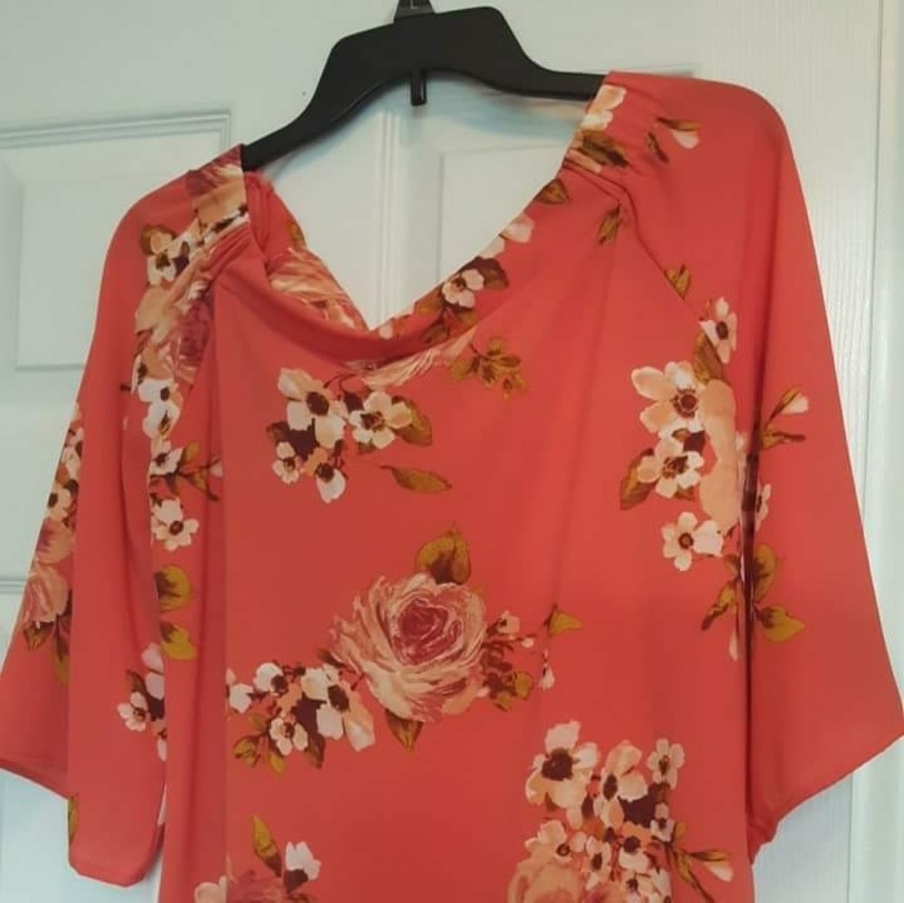 Floral boho off shoulder top